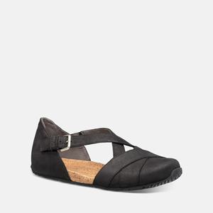 Teva Mahonia Mary Jane Slip On Damen Schwarz [HXIP42093]